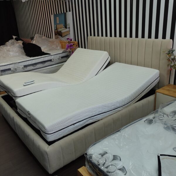 מיטה מתכווננת 180X200 עם מזרני ויסקו