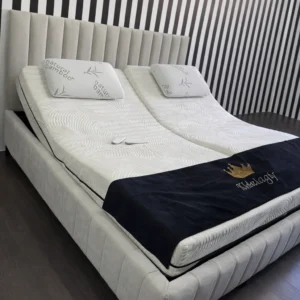 מיטה מתכווננת 180X200 עם מזרני ויסקו