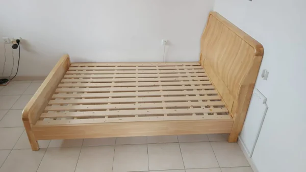 ⁦מיטה זוגית עץ מלא⁩ – תמונה ⁦4⁩
