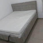 מיטה יהודית 160 200 כולל ארגז מצעים רגליים גבוהות צבע קפה