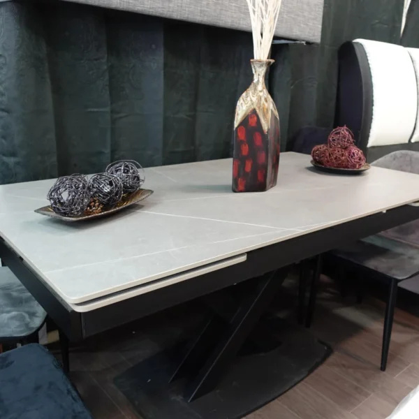 פינת אוכל נפתחת קרמיקה אפור בטון