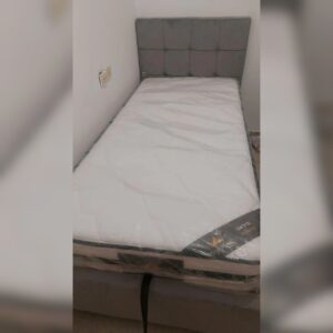 מיטת יחיד 90/190 - ונציה אפור+ארגז