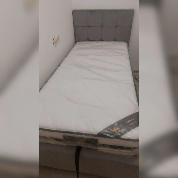 מיטת יחיד 90/190 - ונציה אפור+ארגז